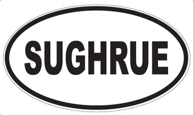 SUGHRUE - Oval Sticker