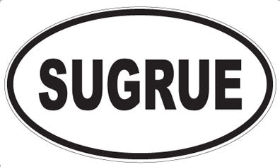 SUGRUE - Oval Sticker