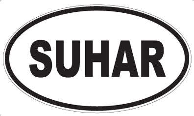 SUHAR - Oval Sticker