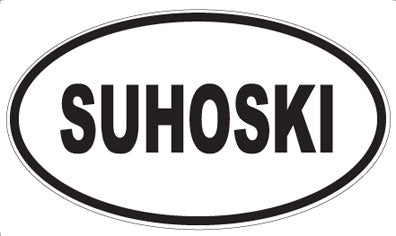 SUHOSKI - Oval Sticker