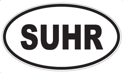 SUHR - Oval Sticker