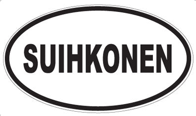 SUIHKONEN - Oval Sticker