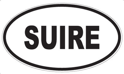 SUIRE - Oval Sticker