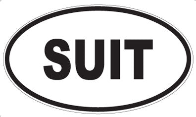 SUIT - Oval Sticker