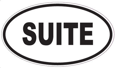 SUITE - Oval Sticker