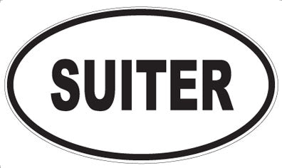 SUITER - Oval Sticker