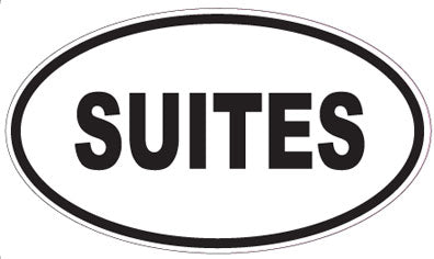 SUITES - Oval Sticker