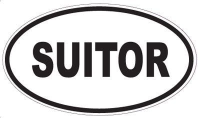 SUITOR - Oval Sticker