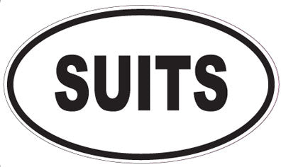 SUITS - Oval Magnet