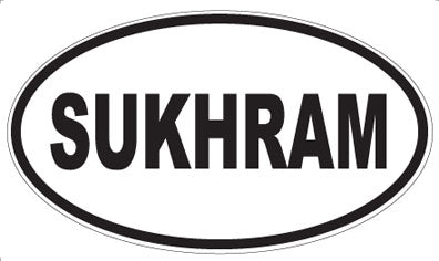 SUKHRAM - Oval Sticker