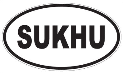 SUKHU - Oval Sticker