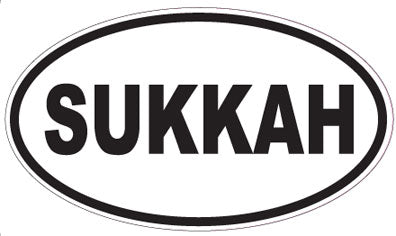 SUKKAH - Oval Sticker