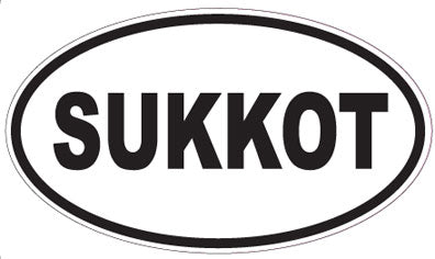 SUKKOT - Oval Sticker