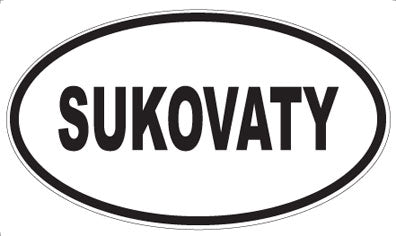 SUKOVATY - Oval Sticker