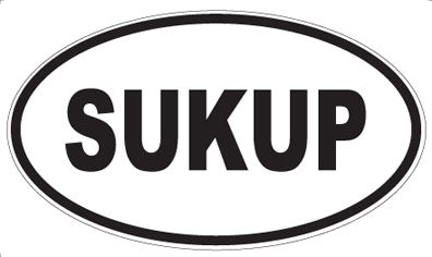 SUKUP - Oval Sticker
