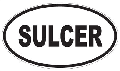 SULCER - Oval Sticker