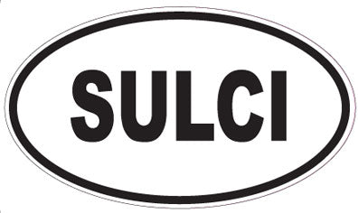 SULCI - Oval Sticker