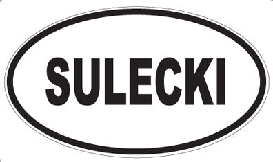 SULECKI - Oval Sticker