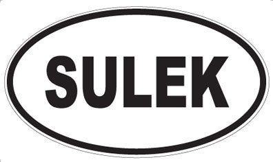 SULEK - Oval Sticker
