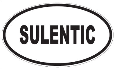 SULENTIC - Oval Sticker