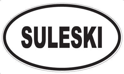 SULESKI - Oval Sticker
