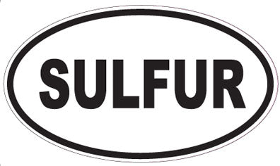 SULFUR - Oval Sticker