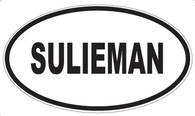 SULIEMAN - Oval Sticker