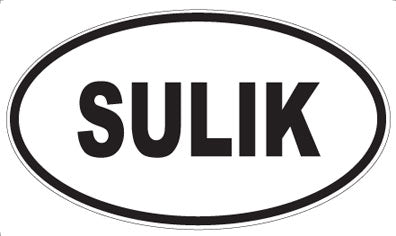 SULIK - Oval Sticker
