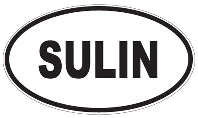 SULIN - Oval Sticker