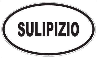 SULIPIZIO - Oval Sticker