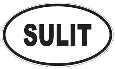 SULIT - Oval Sticker