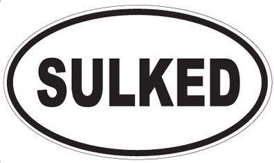 SULKED - Oval Sticker