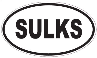 SULKS - Oval Magnet