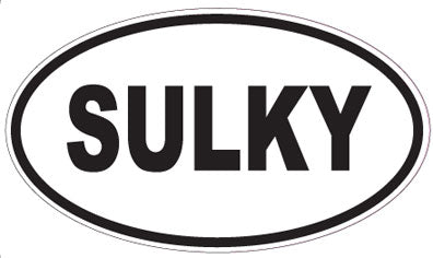 SULKY - Oval Sticker