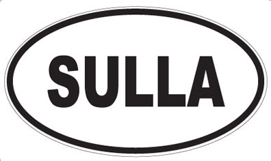 SULLA - Oval Sticker