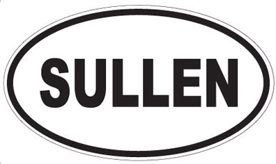 SULLEN - Oval Sticker