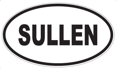 SULLEN - Oval Magnet