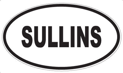 SULLINS - Oval Sticker
