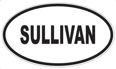 SULLIVAN - Oval Sticker