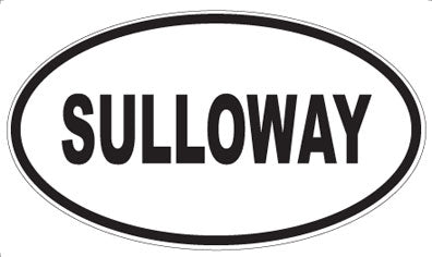 SULLOWAY - Oval Sticker