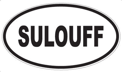 SULOUFF - Oval Sticker
