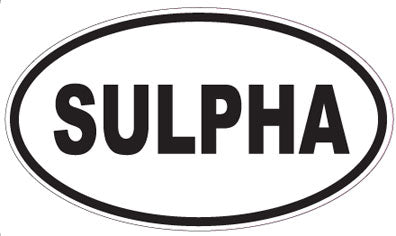 SULPHA - Oval Sticker