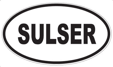 SULSER - Oval Sticker