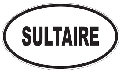SULTAIRE - Oval Sticker