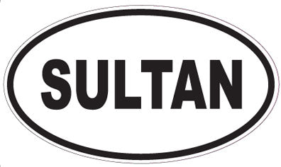 SULTAN - Oval Sticker