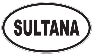 SULTANA - Oval Sticker