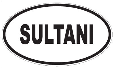 SULTANI - Oval Sticker