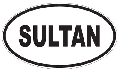 SULTAN - Oval Magnet
