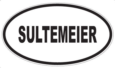 SULTEMEIER - Oval Sticker