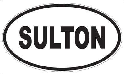SULTON - Oval Sticker